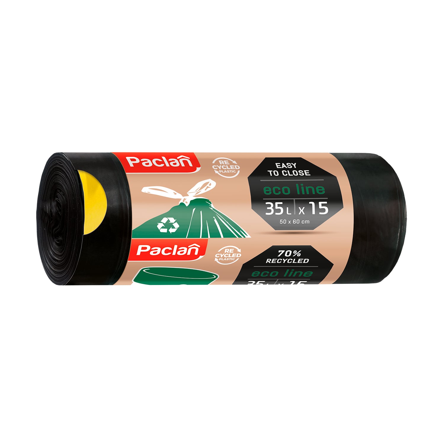Пакети для сміття Paclan Eco Line 35 л, 15 шт